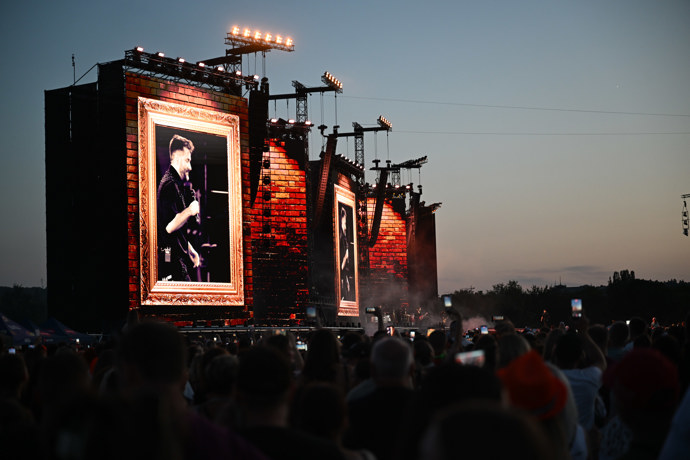 Koncert Marka Ztraceného na Letné.