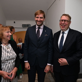 Aleš Juchelka a Livia Klausová na akci Anděl mezi zdravotníky.