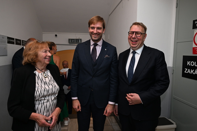 Aleš Juchelka a Livia Klausová na akci Anděl mezi zdravotníky.