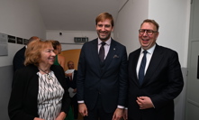 Livia Klausová, Adam Vojtěch a Aleš Juchelka.