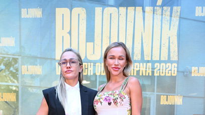 FOTO: Bára Mlejnková a Nela Slováková společně zapózovaly fotografům.