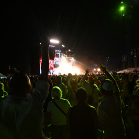 Koncert Marka Ztraceného na Letné.