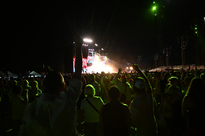 Koncert Marka Ztraceného na Letné.
