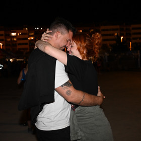 Kašák s partnerkou byly jako dvě hrdličky.