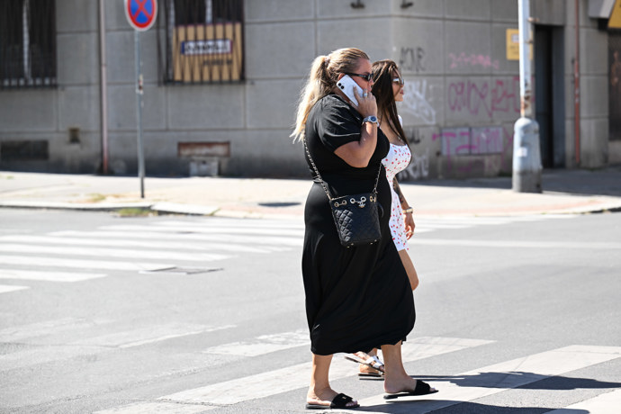 Lela Ceterová s doprovodem.