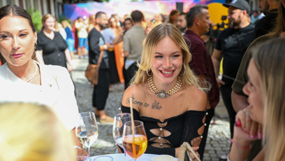 FOTO: Lucie Kotenová si akci užívala také ve společnosti dalších hostů.