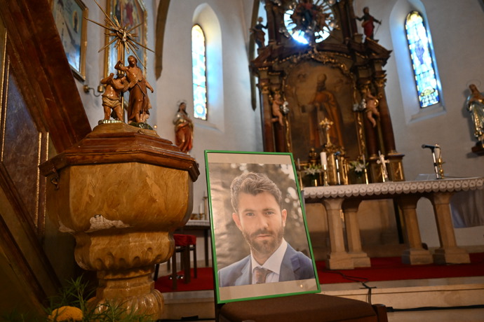 Poslední rozloučení s Markem Vybíralem.