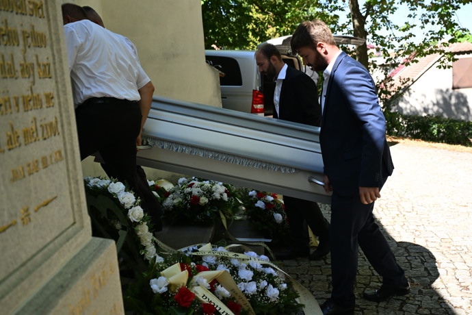 Poslední rozloučení s Markem Vybíralem.