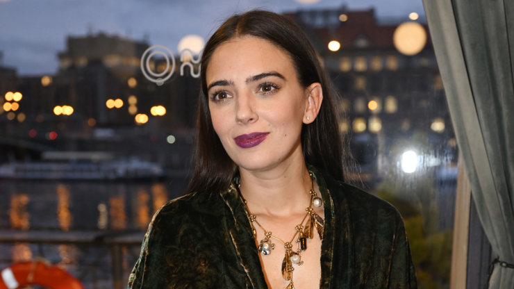 Natálie Holíková na adventním setkání TV Nova.