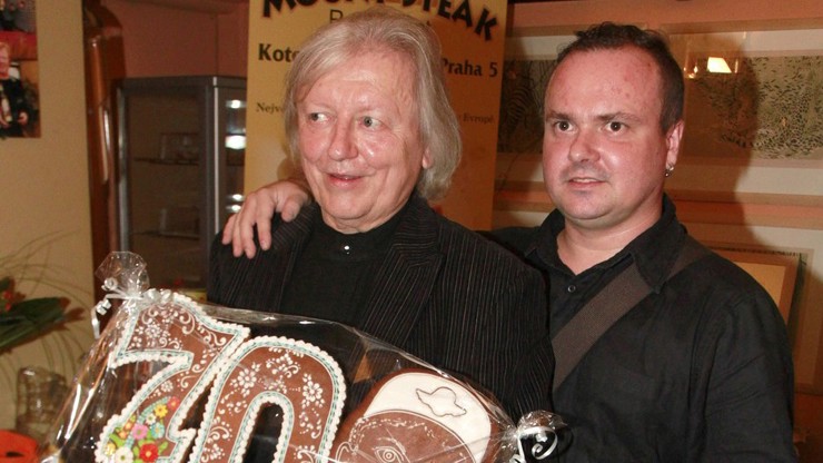Václav Neckář se synem.