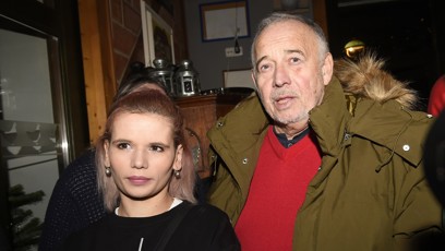 FOTO: Ivan Vyskočil s dcerou Michaelou v roce 2022. Na party u Slepiček se oba objevují pravidělně.