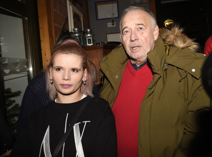 Ivan Vyskočil s dcerou Michaelou v roce 2022. Na party u Slepiček se oba objevují pravidělně.