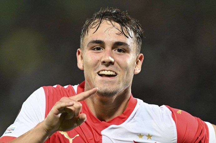 Fotbalista Matěj Jurásek.