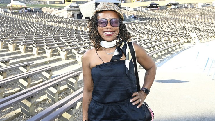 Tonya Graves na koncertu Diany Ross. Tonya Graves na koncertu Diany Ross.