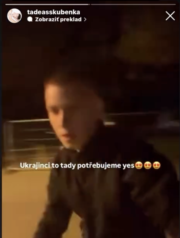 Jeden z mužů, který napadl Kuběnku. 