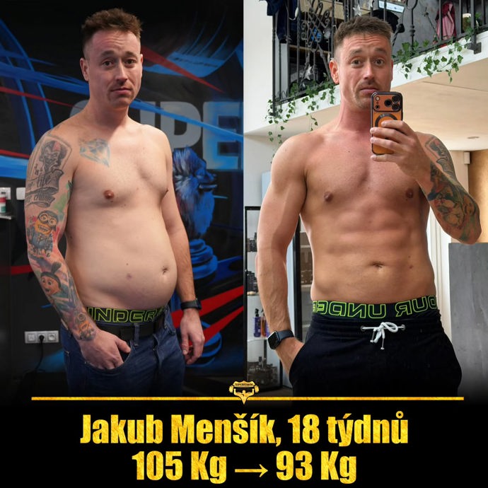 Jakub Menšík výrazně zhubnul.