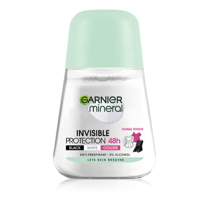 Antiperspirant roll-on Mineral Invisible, Garnier, 90 Kč, prodává dm drogerie Antiperspirant roll-on Mineral Invisible, Garnier, 90 Kč, prodává dm drogerie