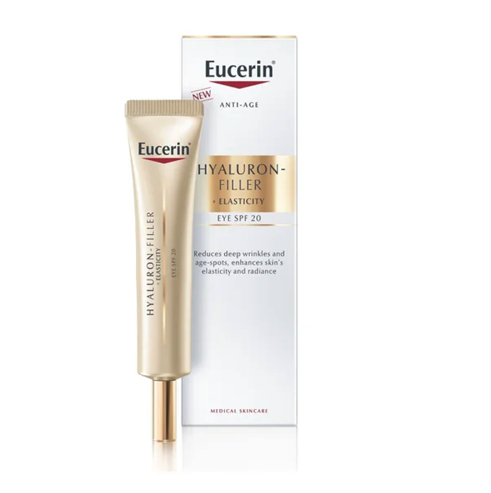 Oční krém proti vráskám s SPF20 Eucerin Hyaluron-Filler + Elasticity, 792 Kč (15 ml), prodává Dr.Max Oční krém proti vráskám s SPF20 Eucerin Hyaluron-Filler + Elasticity, 792 Kč (15 ml), prodává Dr.Max