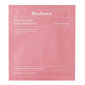 Zpevňující kolagenová maska na obličej (vhodná i přes noc) Bio-Collagen Real Deep Mask, Biodance, 99 Kč (1 ks), prodává dm drogerie