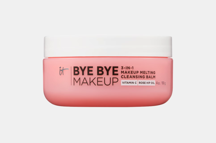 Krok 1: Čisticí balzám Bye Bye Makeup Melting Cleansing Balm, IT Cosmetics, 1 199 Kč (120 g), prodává Douglas Krok 1: Čisticí balzám Bye Bye Makeup Melting Cleansing Balm, IT Cosmetics, 1 199 Kč (120 g), prodává Douglas