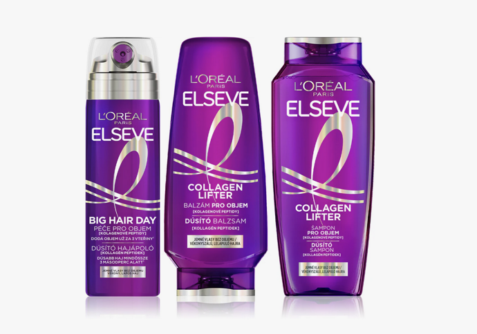Sada Elseve Collagen Lifter pro objem a pevné vlasy, 509 Kč