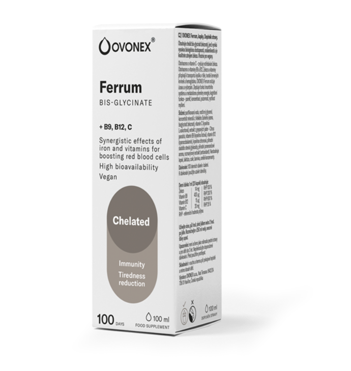 Tekuté železo v kapkách se díky šetrné chelátové formě výborně vstřebává a nezatěžuje trávení. Ve spojení s vitamínem C, B12 a kyselinou listovou, 399 Kč