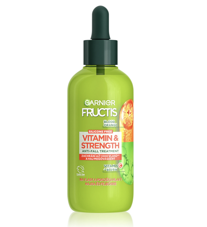 érum na vlasy Garnier Fructis Vitamin & Strength se o to postará. Bude slabé vlasy s tendencí vypadávat kvůli lámavosti zásobovat důležitými vitaminy, posílí je od kořínků po konečky a obnoví jejich zdravý vzhled. Navíc jim dodá energii a bude stimulovat jejich další růst. 125 Kč