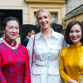 Vivien Babišová se akce zúčastnila spolu s otcem.