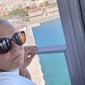 Laďka Něrgešová si užívá v Barceloně.