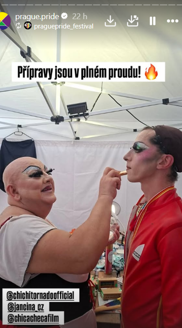 Přípravy na Prague Pride.