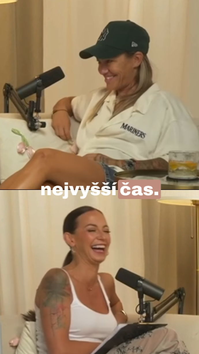 Agáta Hanychová si pozvala do podcastu Báru Mlejnkovou.