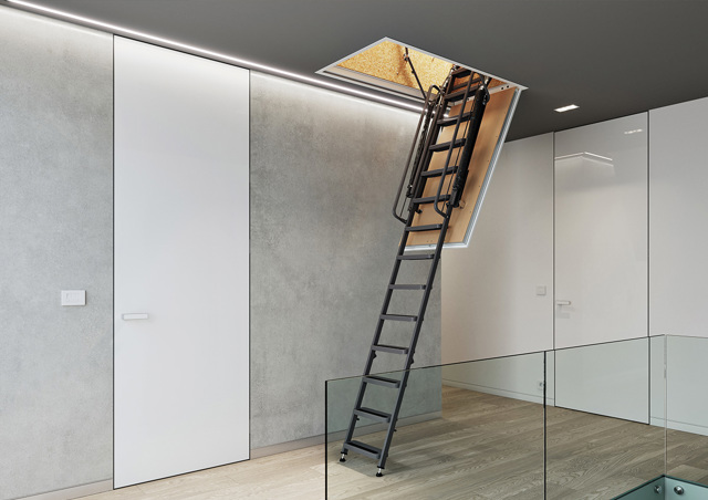Půdní schody: Když potřebujete ušetřit místo, ale nechcete dělat kompromisy