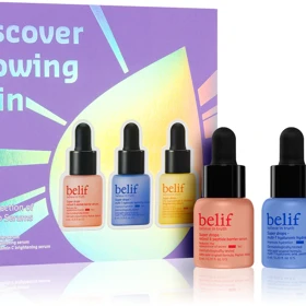 Pleťové sérum belif Super Drops Discover Glow Skin Kit obohatí vaši pečující rutinu