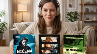 Svět audioknih nabízí fascinující zrcadlo, ve kterém se odrážejí osudy dnešních žen. Ať už jde o drama z fašistické Itálie v románu Ničema, cestu za uzdravením zlomeného srdce v knize Věřit znovu, nebo o napínavé vyšetřování na slunné Sicílii v detektivce Na mydlárně.