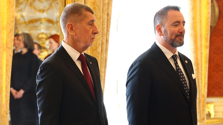 Igor Červený s Andrejem Babišem. Igor Červený s Andrejem Babišem.