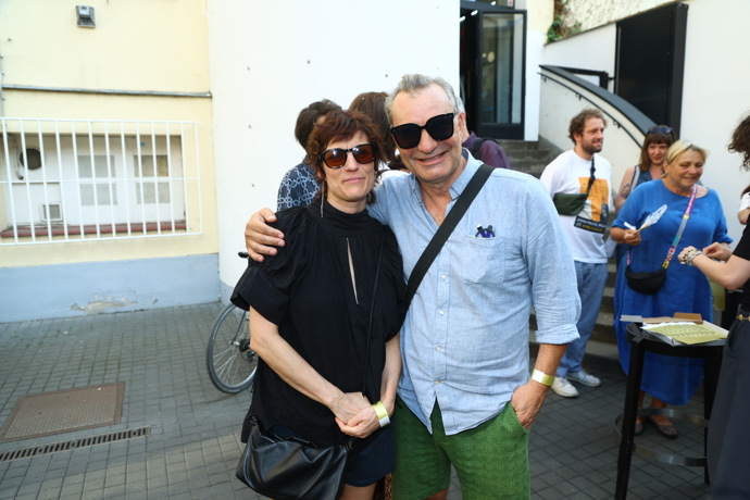Jiří Macháček na premiéře dokumentu Dvě deci tuše.