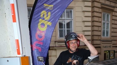 FOTO: Václav Vydra přijel na své mašině.
