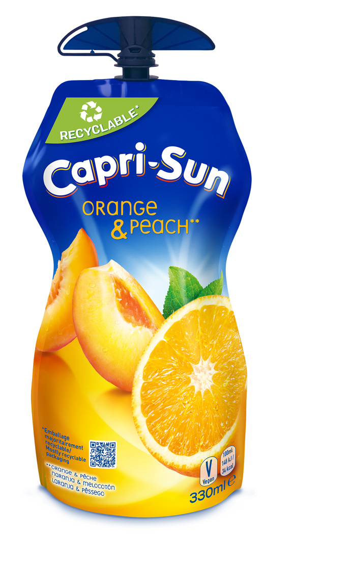 Nová varianta oblíbeného nápoje Capri-Sun Orange & Peach, 31,50 Kč