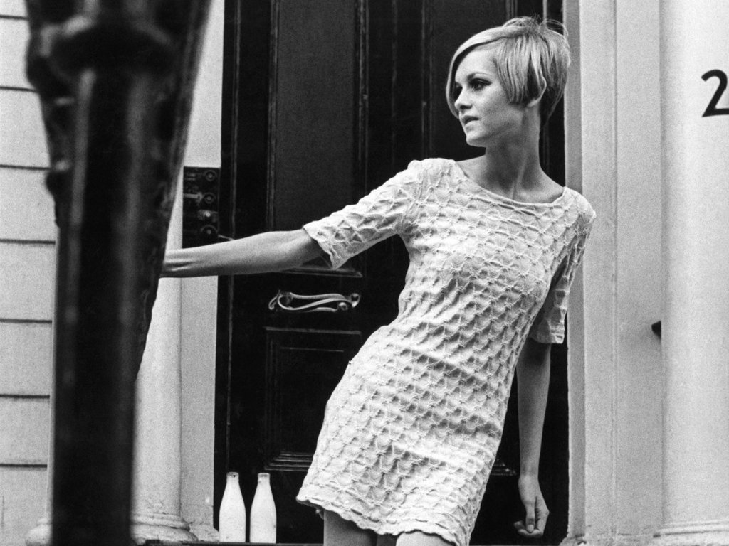 Britská modelka Twiggy Britská modelka Twiggy