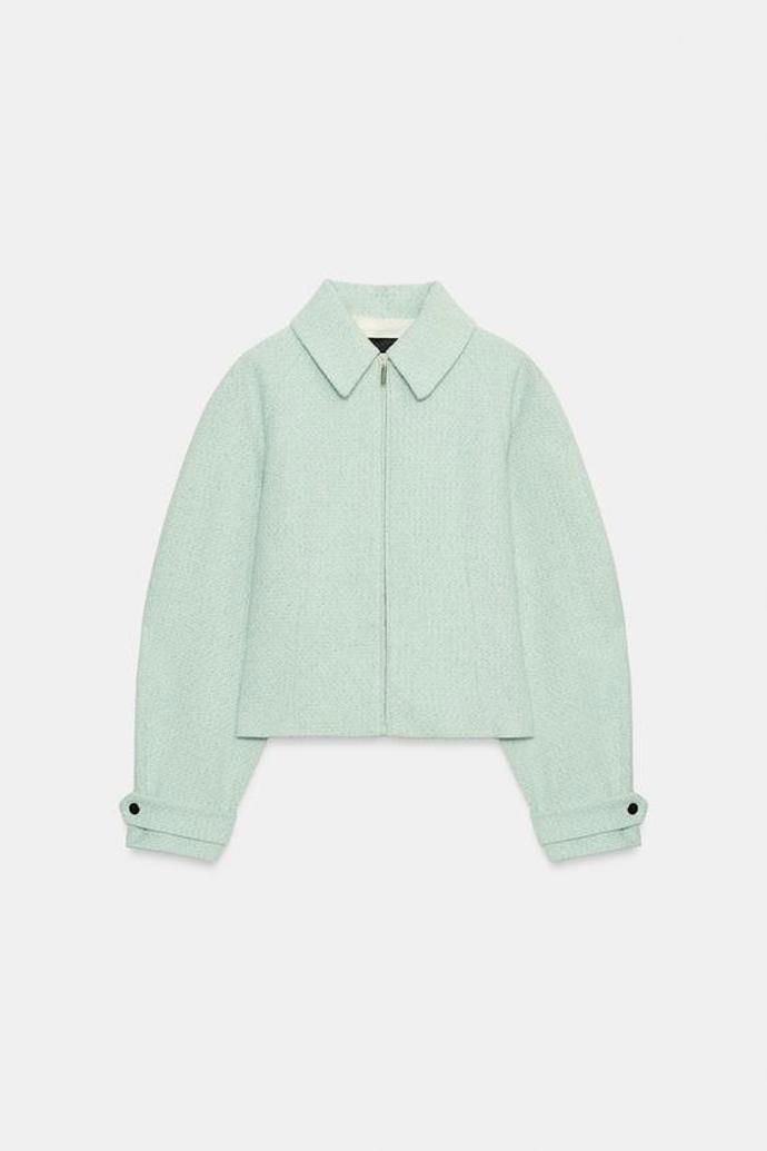 Bunda se strukturou a zipem, Zara, 1499 Kč