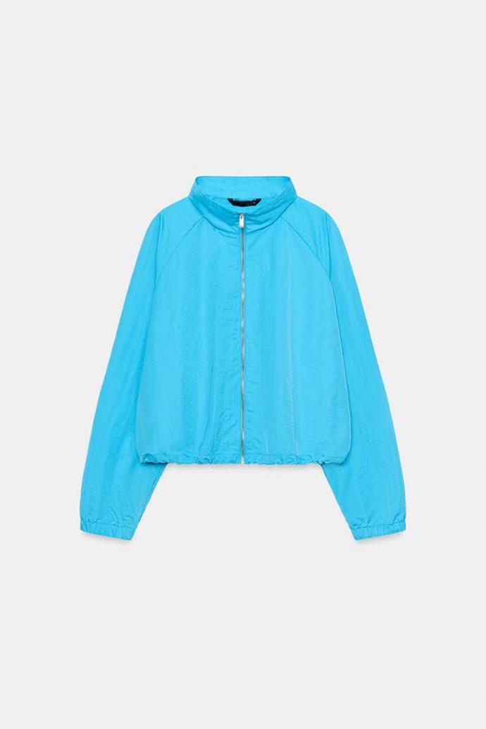 Bunda z technické tkaniny na zip, Zara, 849 Kč