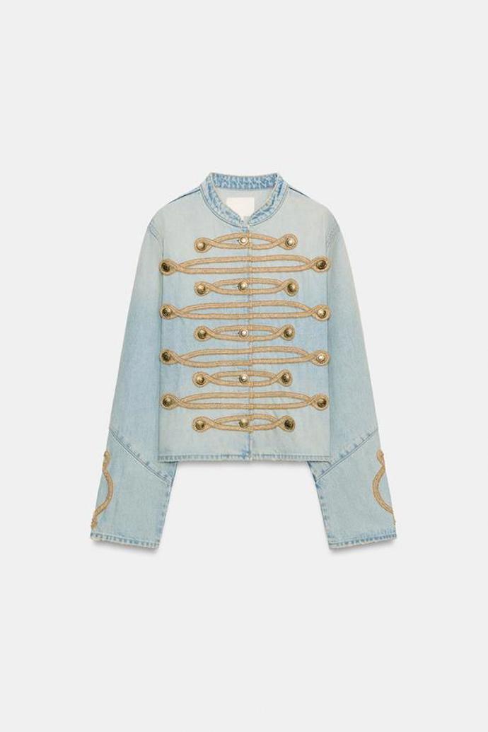Džínová bunda na knoflíky, Zara, 1499 Kč