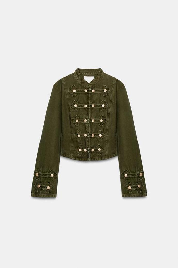 Džínová bunda na knoflíky, Zara, 1499 Kč