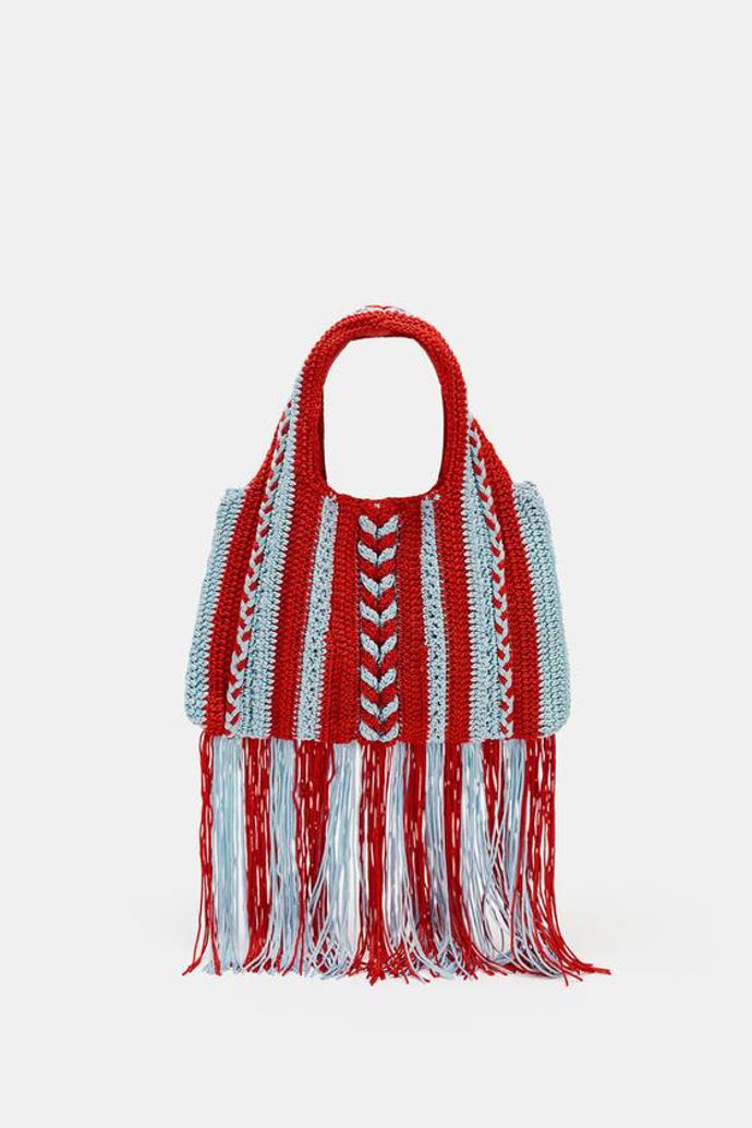 Háčkovaná kabelka do ruky, Zara, 999 Kč