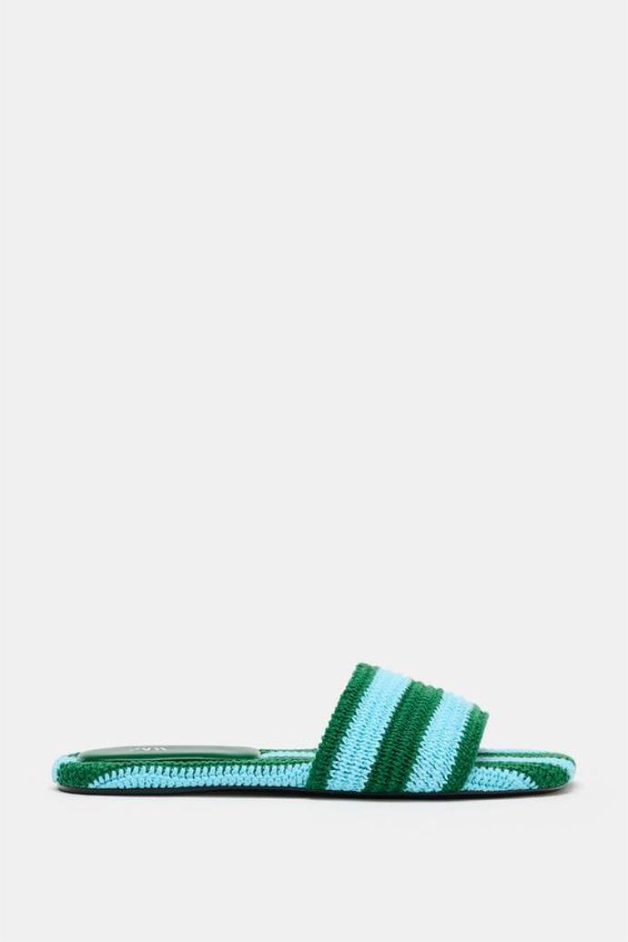 Háčkovaní ploché sandály, Zara, 999 Kč
