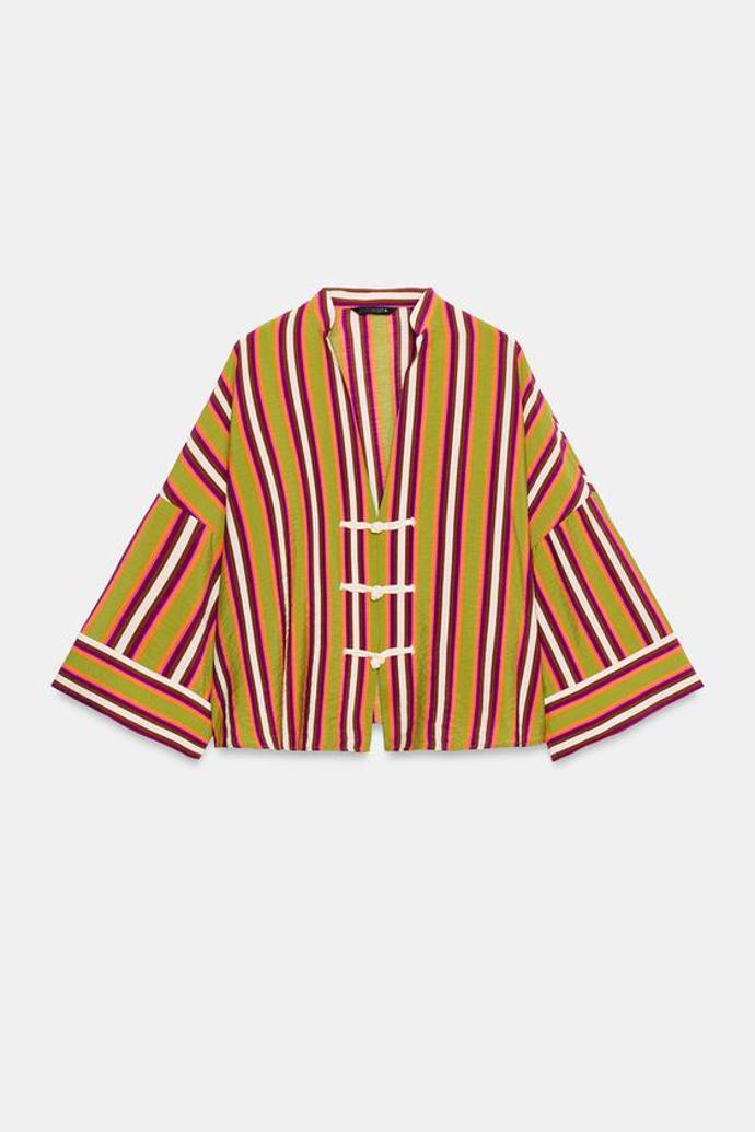 Košile s pruhy a knoflíky, Zara, 849 Kč