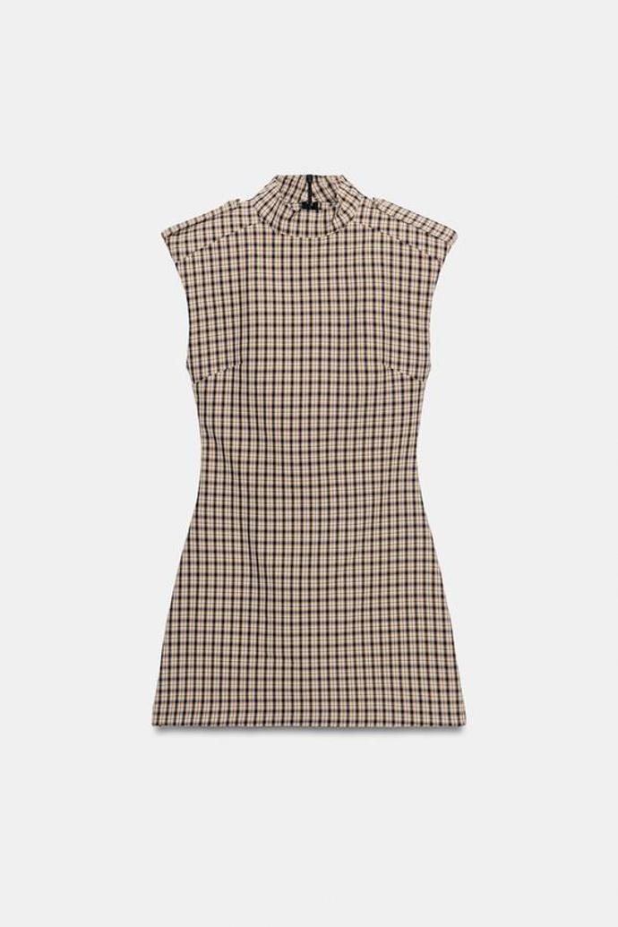 Krátký kostkovaný overal, Zara, 849 Kč