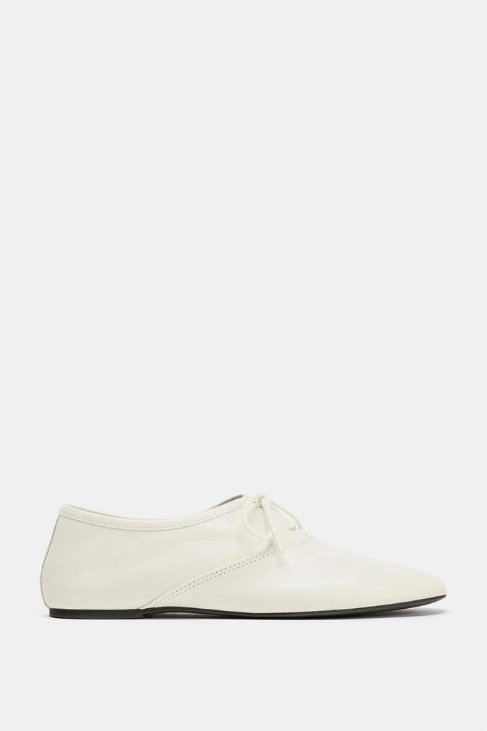 Kožené boty na tkaničky, Zara, 1299 Kč