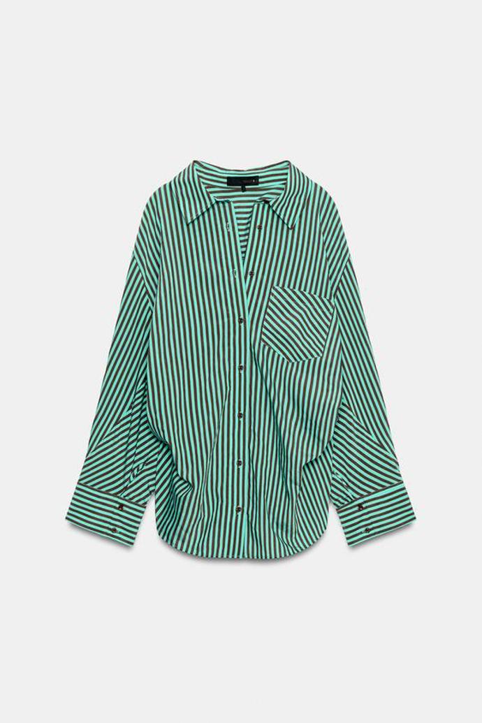 Pruhovaná košile oversize, Zara, 699 Kč