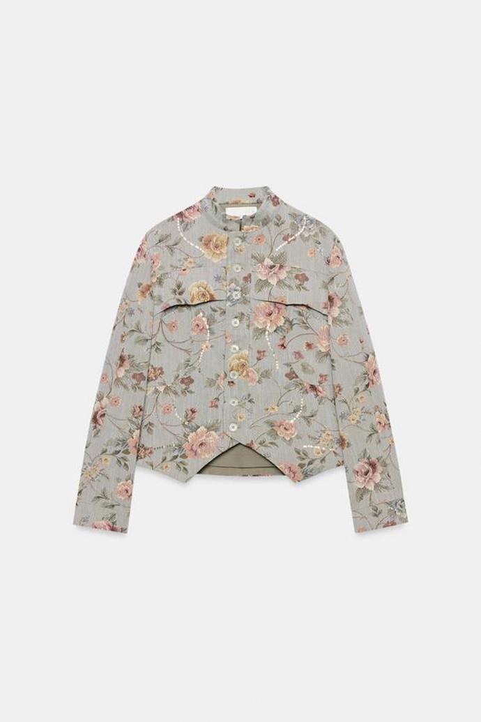 Žakárové sako, Zara, 1999 Kč
